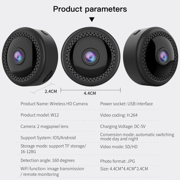 W12 Wide-angle Eyeball Wifi Camera