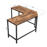 Corner Computer Desk for Sale, L-shaped Computer Desk, Rustic Computer Desk,