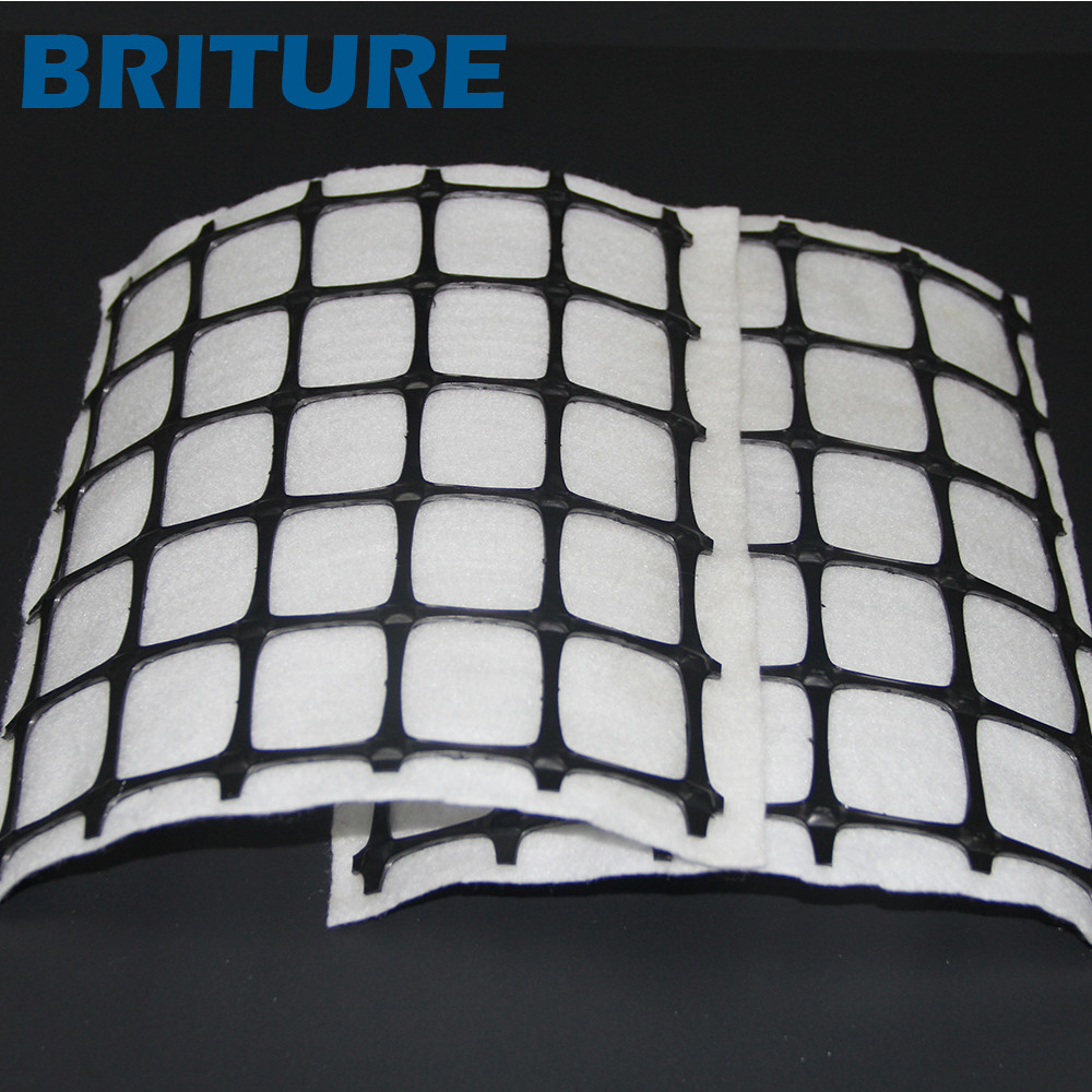 150gsm Geotextile polypropylene PP Biaxial Geogrid For Slope Stabilization 30-30kN/M