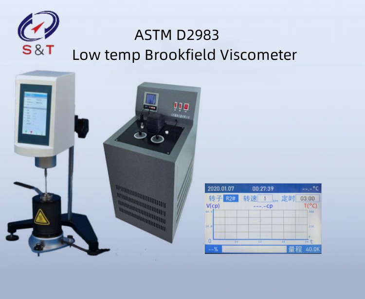 Lubricating Oil Low Temperature Brookfield Viscometer for Lubricating Oil ASTM D2983