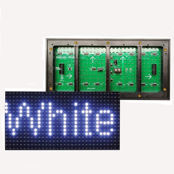 Quality 10mm Single LED Moving Message Display Sign P10 Smd LED Module 320*160mm for sale