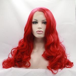 China Fashion New Style Ombre Synthetic Lace Front Wigs Cosplay Wigs Red Color 8-26 Inches on sale