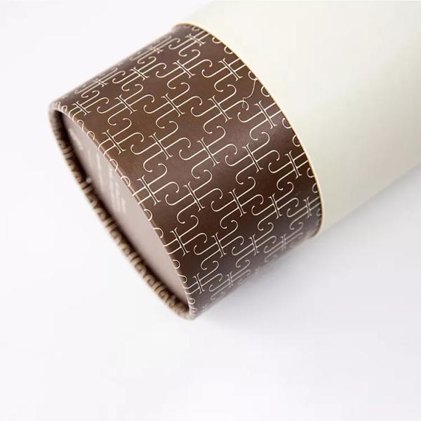 Fancy Cardboard Round Tube , Rigid Paper Cylinder Box For Packaging