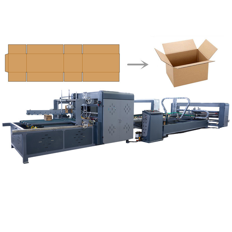 Wholesale Steel 2400 Fully Automatic Carton Folding And Gluing Machine from china suppliers