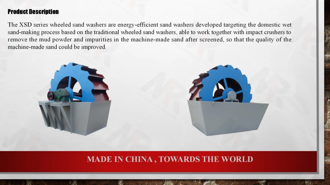 New Design Manganese Wheel Sand Washing Machine XSD2610 , Iron Ore Screening Equipment