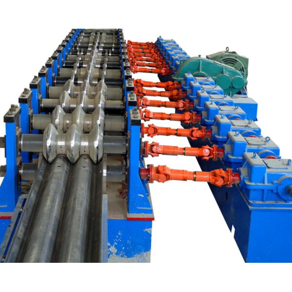 12 Tons Weight Highway Guardrail Roll Forming Machine 6 - 10 M / Min Productivity