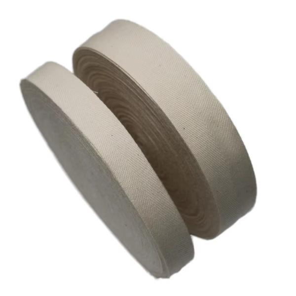 Cotton Herringbone Webbing Bias Tape Double Fold Custom Color Soft Quality For Neck Tape