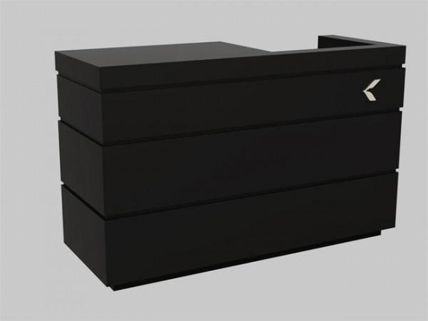 Quality Durable Convenience Store Checkout Counter / Retail Store Front Counter Black for sale