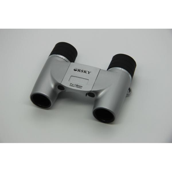 Sliver Foldable Small Lightweight Binoculars 18mm Objective Lens Offering Bright Image