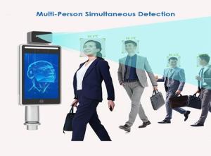 Wholesale All In One Face Recognition Temperature Measurement Terminal Body Temperature Kiosk IP67 from china suppliers