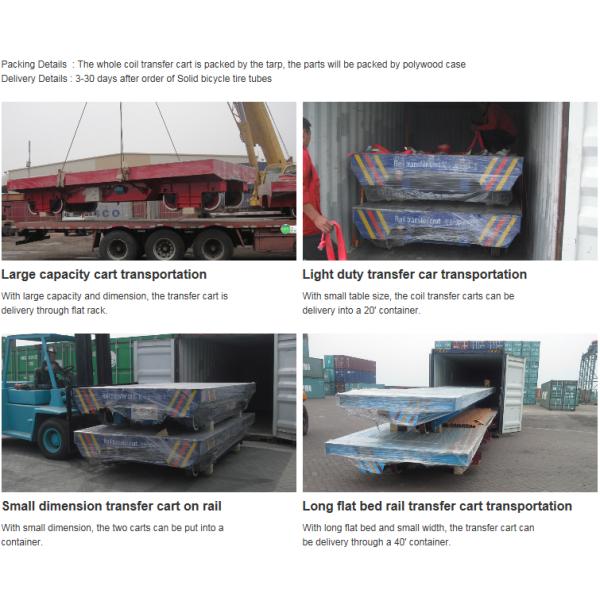 Motorless 25t Forklift Material Transfer Carts On Turning Rails Customised Size