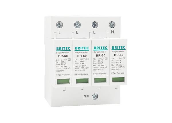 Quality 320V Voltage Limiter SPD Power Surge Protection Device 4P Class II 60KA for sale