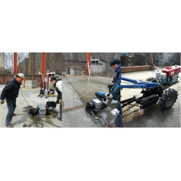 5.5HP Fast Speed Gas Engine Powered Winch 30KN Capacity 840×600×500 mm