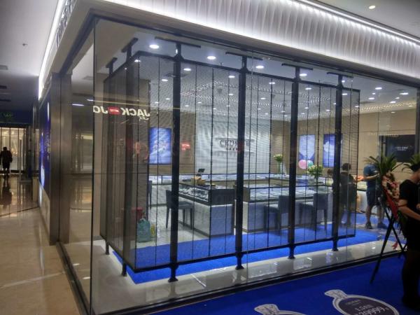 Quality P3.91 Transparent Led Screen Moving Message Display Sign High Brightness 1920HZ for sale