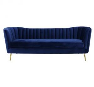 Wholesale Italian Style Velvet Living Room Fabric Sofas With Stainless Steel Legs from china suppliers