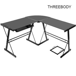 China Computer Modern Office Table L Shaped Corner Desk Commercial Office Furniture on sale