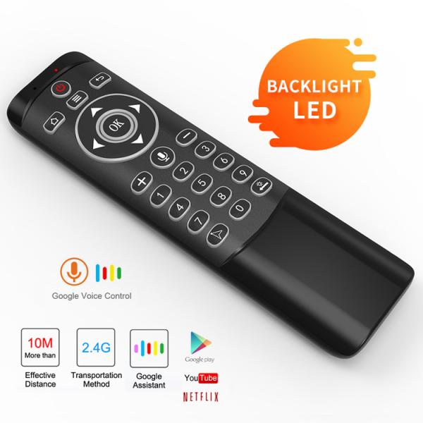 Quality MT1 Voice Air Mouse with Gyroscope Function and Backlight Design Smart Remote Control for sale