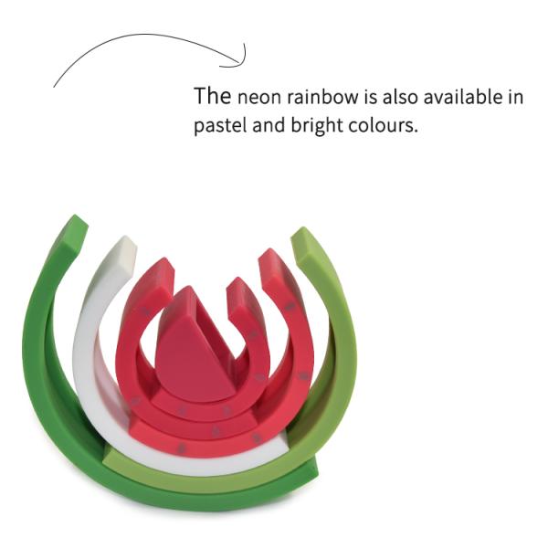 Child Safe Rainbow Blocks Non PBA Baby Stacking Toys For Babies