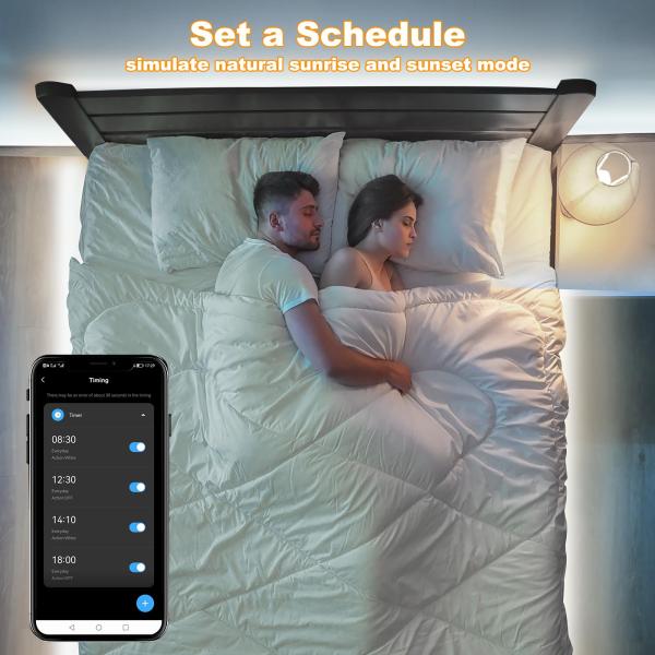 Smart White COB Led Strip Light with App and Remote 227g IP20 3000K Bright Warm White