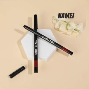 Custom Color Private Label Eyeliner Tube Twist Up Round Shape Lip Liner Pencil Container For Lipstick