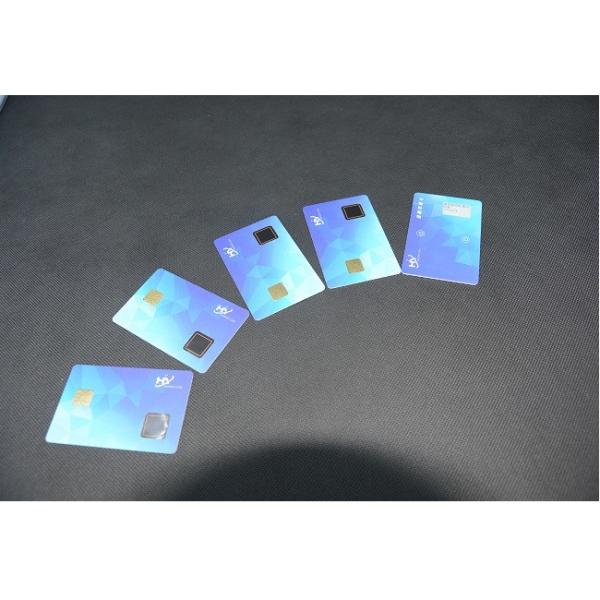 Quality 7816 Embedded Contact Chip Card 1.0mm Payment Amount Display for sale