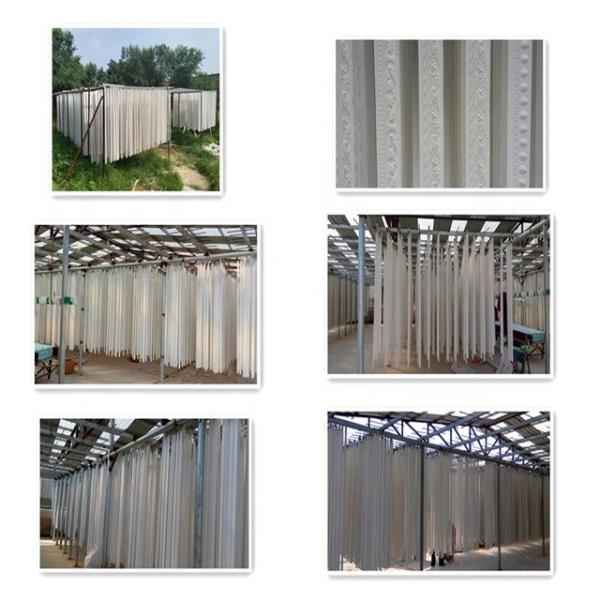 Gypsum Cornice Making Machine With Fiberglass Mould Making Plaster Mouldings