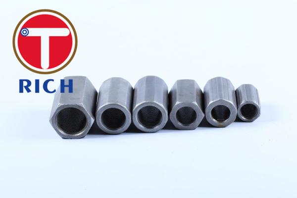 Quality 1045 Screw Connecting Rebar Tapered Thread Rebar Coupler 32mm Carbon Steel for sale