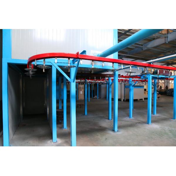 1.2mm Steel Automated Powder Coating Line High Speed Industrial Powder Coating Systems