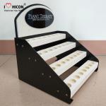 Custom Logo Counter Cosmetic Display Stand 4-Layer Fancy Store Display Rack