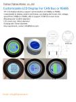 Customizable Round CANbus RS485 SOC TFT LCD display Battery gauge hour meter, EV
