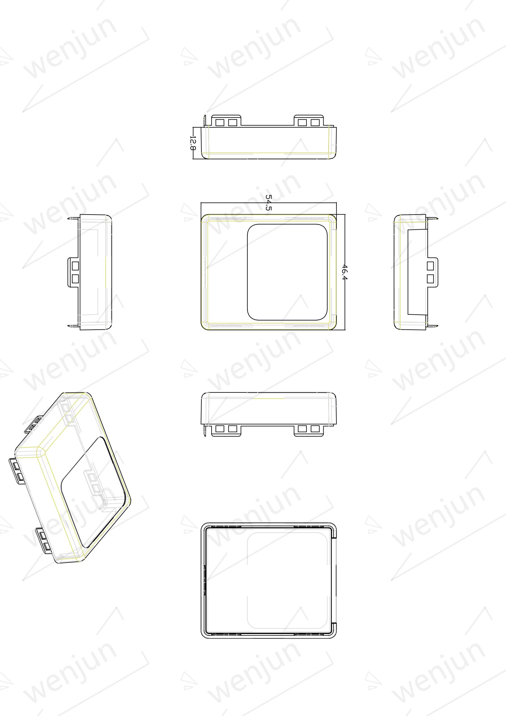 OBD2 Male Connector With Obd Housing Diagnostic Tool Obd2