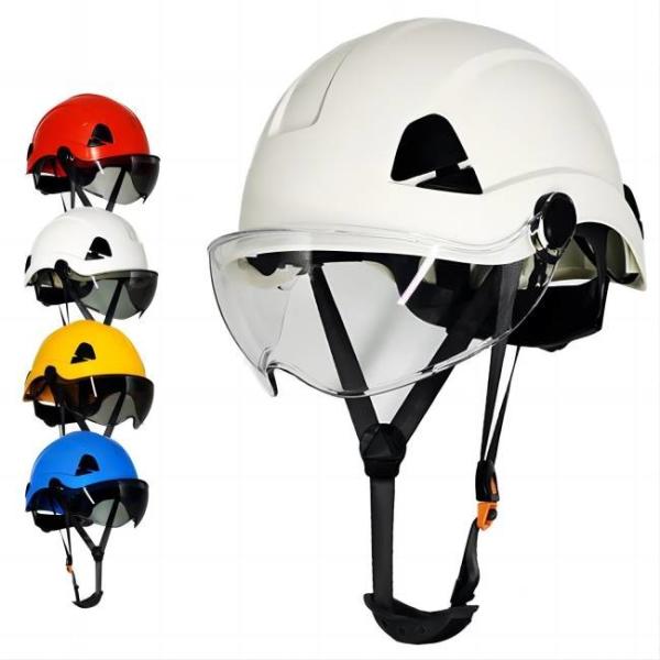 AISI 6 Point Anti Collision Head Safety Helmet Adjustable Hard Hat 52 To 63Cm Ratchet
