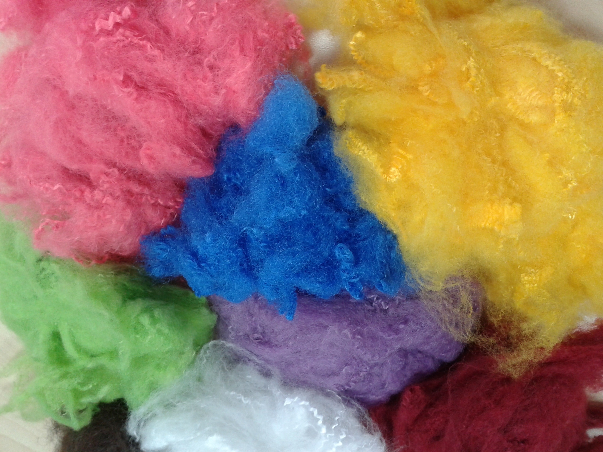 Wholesale Solid Recycled Polyester Staple Fiber , High Tenacity Siliconized Polyester Fibre from china suppliers