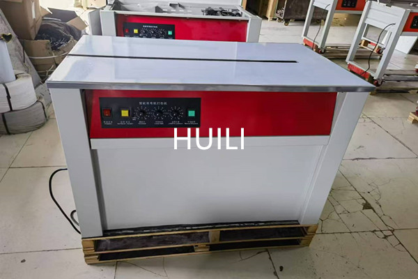 9mm-15mm Width Strap Semi Automatic Box Strapping Machine Flip Up Desktop Design