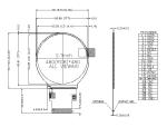 Mipi RGB Interface 3.3Volt IPS Circular Tft Display