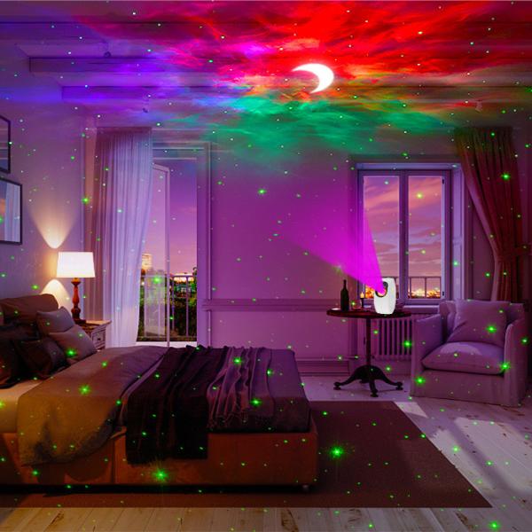 Practical Multiscene Moon Star Projector Room Decor With Remote