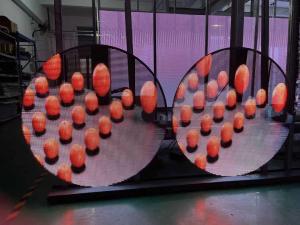 Wholesale Customized Transparent LED Display Screen Creative Circle LED Screen from china suppliers
