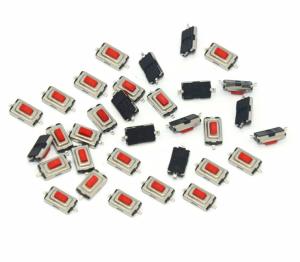 China Mechanical Contact Micro Tactile Switch SMD 3*6*2.5H 1 Pole 1 Throw Red Color on sale