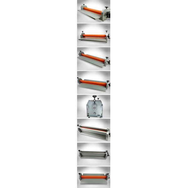 Max Laminating Width 1000mm LBS1000 Manual Cold Roll Laminator with Rubber Rollers