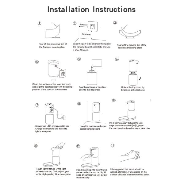4.5W Hand Sanitizer Sensor Machine CE Volume Sprayer USB