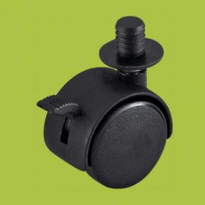 Wholesale baby walker casters insert stem black caster with brake from china suppliers