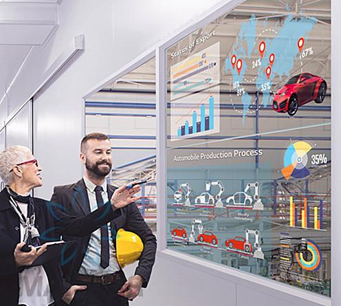 Quality Multi Touch Round OLED Display / Office Building Interactive Touch Display for sale