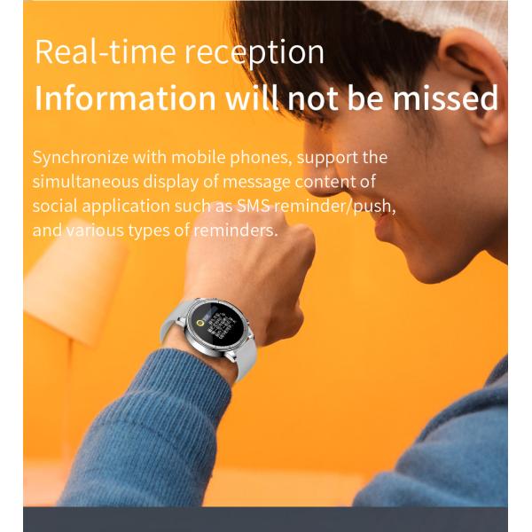 1.28 Inch COLMI V23 Round Dial Smart Watch Real Time Heart Rate For Women