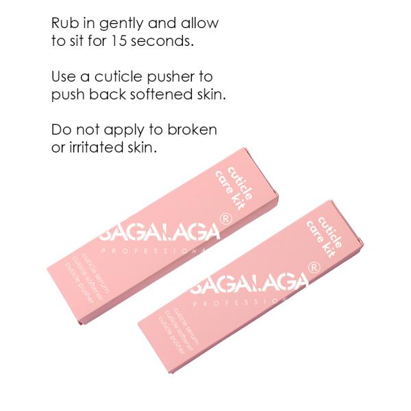 SAGALAGA Black Nail Cuticle Oil Twist Pen With Softener Pusher Manicure Tools for Cuticles Fast Drying Nail Treatment