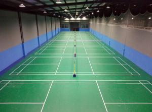 China Cushion Rebounce PVC Sports Flooring Indoor Badminton Sports Flooring on sale