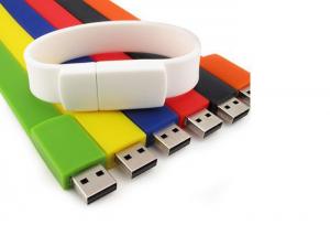 Wholesale Portable Silicone Bracelet USB Flash Drive Colorful With Customized Logo from china suppliers