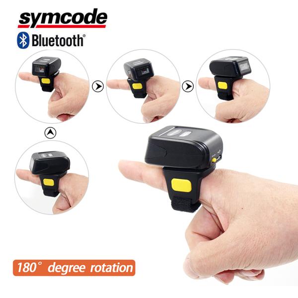 Mini Portable Barcode Scanner / Bluetooth Ring Scanner Economic And Practical