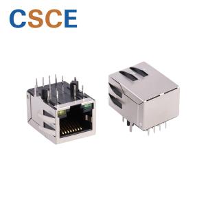 China 100Base-T RJ45 With Transformer , RJ45 Magnetic Jack Contact Resistance  on sale