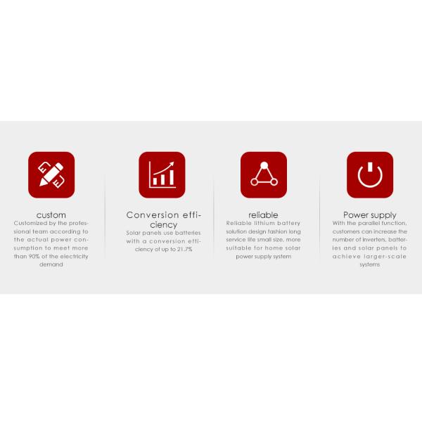 Complete Home Solar Systems with LiFePO4 Lithium Battery Hybrid 5-10Kw Solar Panel Kits