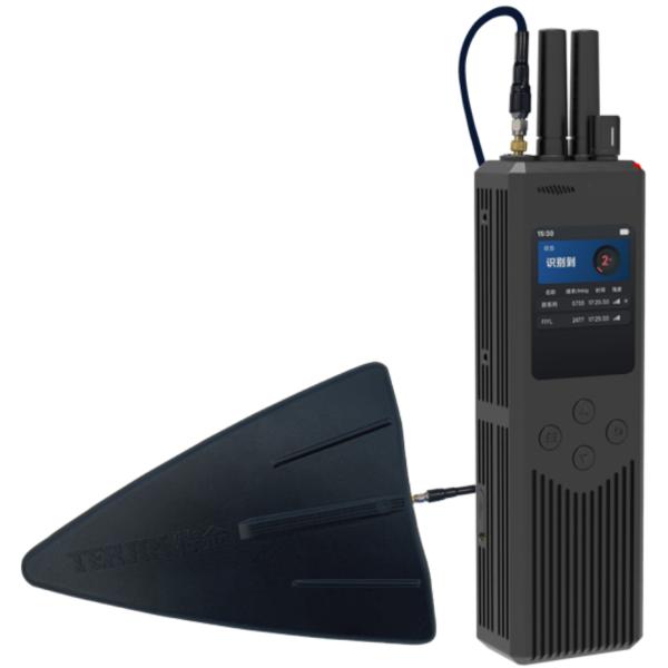 Ultra Portable Drone Jammer Operating Alone or Seamlessly Coupling with Counter Drone Guns